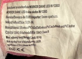 Detske rostouci koleckove brusle Worker 31-34 - 4