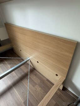 IKEA MALM postel - bíle mořená dubová dýha, 180x200 cm - 4