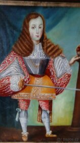 Prodám starý obraz- olej, zámecký - 4