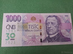 Výroční bankovka 1000kč s přítiskem - 4