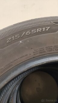 215/65/17 Hankook Ventus Prime3, DOT 0422, 7.3-6.3mm. - 4