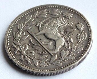 Persie,sultán Mozaffar ed-Dín Šáh Kádžár 1902,5000 denár, Ag - 4