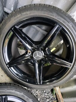 4ks alu disky orig. AMG 5x112 R18 dvojrozmer 7mm pneu - 4