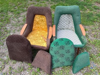 RETRO designová křesla - cena za obě 1.500,- - 4