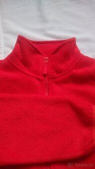 Mikina dámská červená fleece vel. S - 4