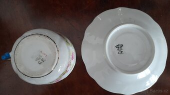 Starožitný porcelánový šálek zn. Carl Tielsch, Co. - 4