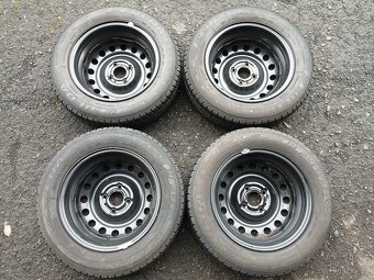 Prodám sadu kol Nissan 165/70R14 letní - 4
