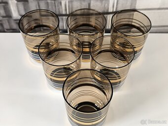 Sada 6ti starožitných skleniček na whisky - 4