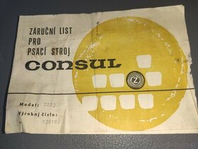 Psací stroj Consul - 4