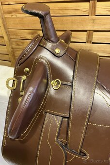 Australské sedlo s hruškou hnědé - 4
