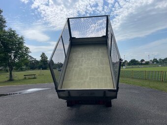 Bržděný sklopný přívěs Saris s klecí 2000 kg, 170x307cm - 4
