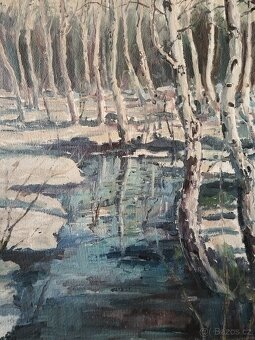 obraz ZIMNÍ NÁDHERA, olej, Jaroslav Tlustý - 4