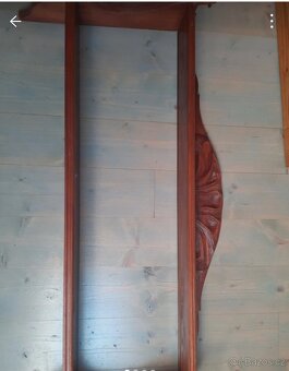 Velká závěsná police ze dřeva - 4