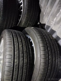 4ks alu disky orig. Škoda 5x100 r16 pneu 205/55 r16 6mm - 4