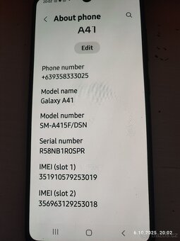 Samsung Galaxy A41 SM-A415F/DSN - Dual Sim - 4