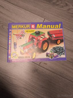 Stavebnice Merkur – velká sada 100 modelů, velmi dobrý stav - 4