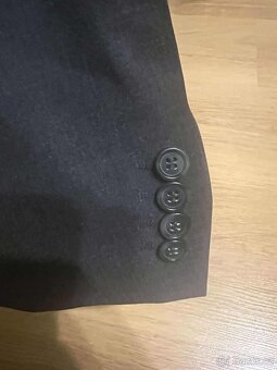 Veltexa pánské tmavě šedé sako – klasický střih - 4