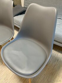 Jídelní židle retro šedé - 4