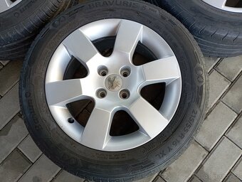 Alu kola 4x108R16 orig.Peugeot 5008 + letní pneumatiky - 4