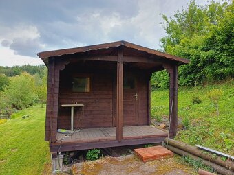 Dřevěná chatka 6x3m - 4