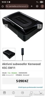 KENWOOD KSC-SW11 AKTIVNÍ SUB - 4