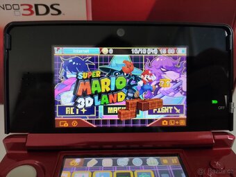 Nintendo 3DS Flare Red + homebrew hack a 64GB karta - 4