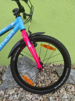 Značkové kolo Author Cosmic 20" (modrá/růžová) - 4