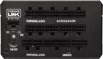 Prodám kvalitní PC zdroj Corsair 1000W, účinnost 92%,zánovní - 4
