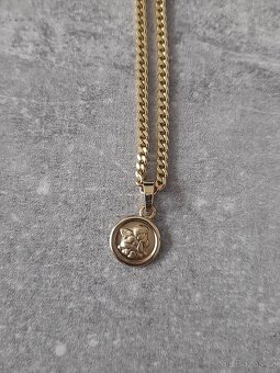 Retizek s přívěskem andelicek zlato au333 8karatu - 4