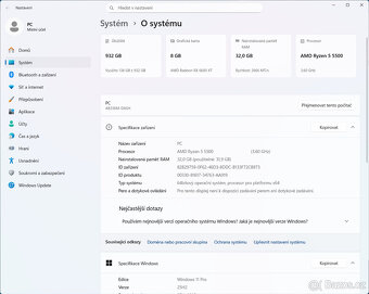 Herni PC - Ryzen 5500, 32GB RAM, 1TB NVME, 6600XT, WIN11 - 4