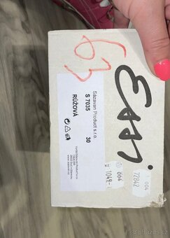 Dívčí růžové sandále - 4