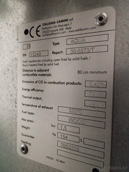 Krbová kamna litinová s výměníkem 12,5kw - 4
