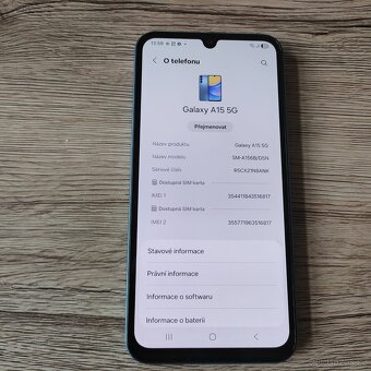 Samsung Galaxy A15 5G- 6,5" AMOLED/ 4GB/128GB modra - 4
