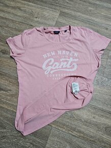 Dámské tričko Gant růžové vel. M - 4