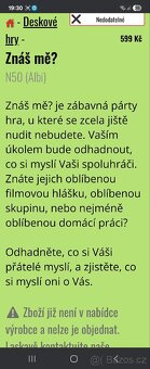 Společenská hra Znáš mě ? - 4