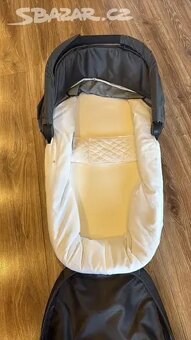 Korba Britax, vajíčko s adaptéry + dřevěná postýlka - 4