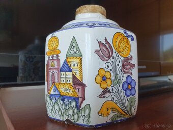 Maľovaná nádobka - habanská fajansa - 4