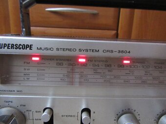 Nabízím radio Superscope CRS-3504n. Nekompletní. Chybí repro - 4