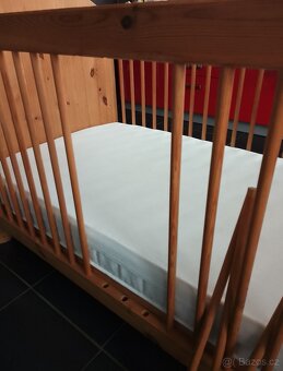 Dětská postýlka + matrace Antiacaro 140x70 - 4