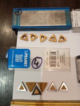 CNC obrábění, břity výměnné nové, obráběcí destičky - 4