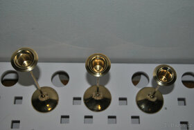 Mosazný svícen - sada 3 ks - 4