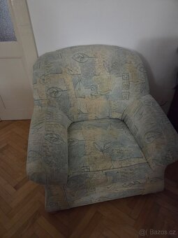 Třídílná rozkládací sedací souprava - 4