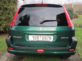 Peugeot 206 sw combi 1.4i 55kw r.v.2003 koupen nový v čr. - 4