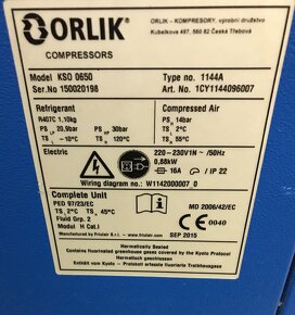 Prodám kompresor Orlík ORL 55V s vymražovačkou - 4