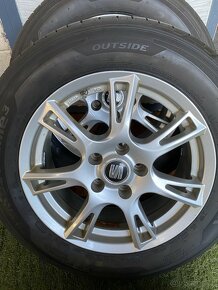 4 ks ALUKOLA ORIG SEAT Alhambra, 6 1/2Jx16 ET38+205/60 R 16 - 4