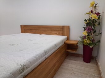 Nová dubová masivní postel, nosnost 700 kg, odvezu, smontuji - 4