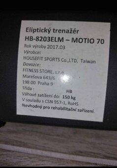 Eliptický trenažér HOUSEFIT MOTIO 70 - 4