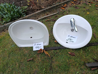 Prodám WC Geberit, umyvadla, desku s dřezem. - 4