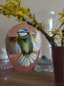 Maxi skleněné ručně malované vajíčka - 4