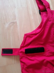 Červené oteplovací dívčí kalhoty vel. 134, H&M - 4